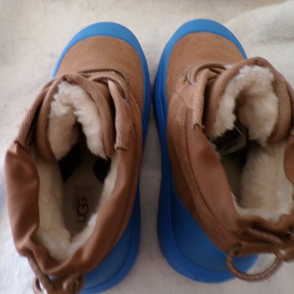 UGG Plush NEUMEL WEATHER HYBRID SUEDE WOOL ANKLE BOOTS MEN 7 Womens 8 Sneakers - Picture 5 of 7